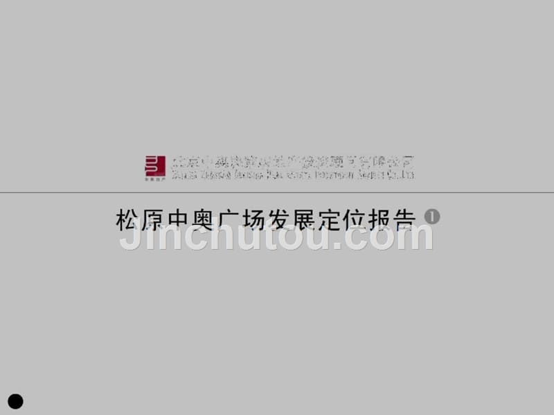 吉林松原中奥广场发展定位报告111页_第1页