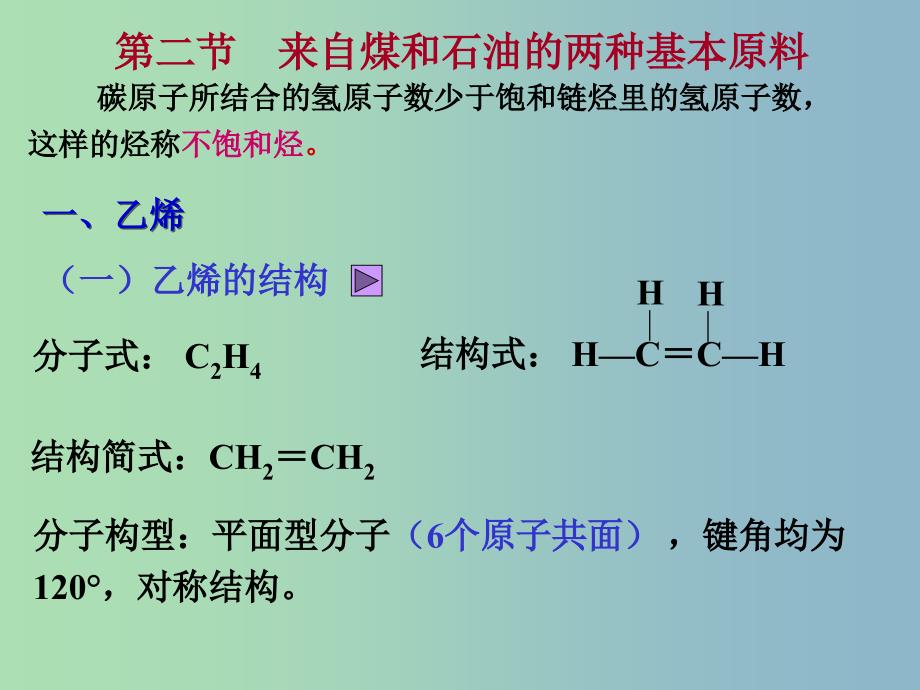 高中化学 第3章 第2节 来自煤和石油的两种基本原料（1）课件 新人教版必修2_第3页