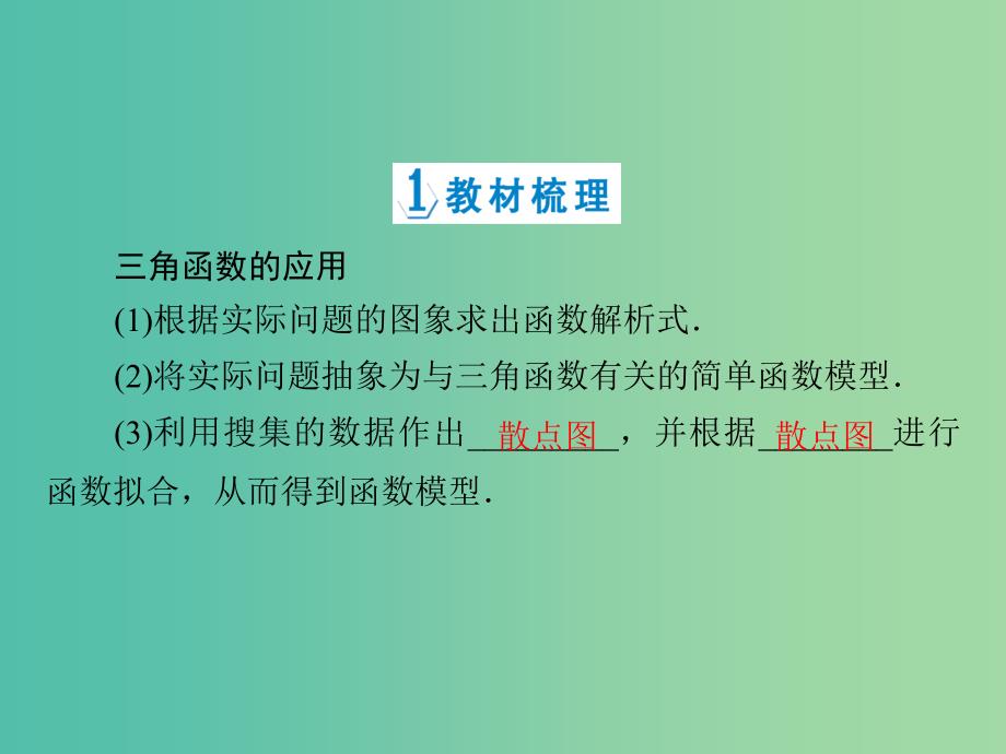 高中数学 1.6三角函数模型的简单应用课件 新人教a版必修4_第4页