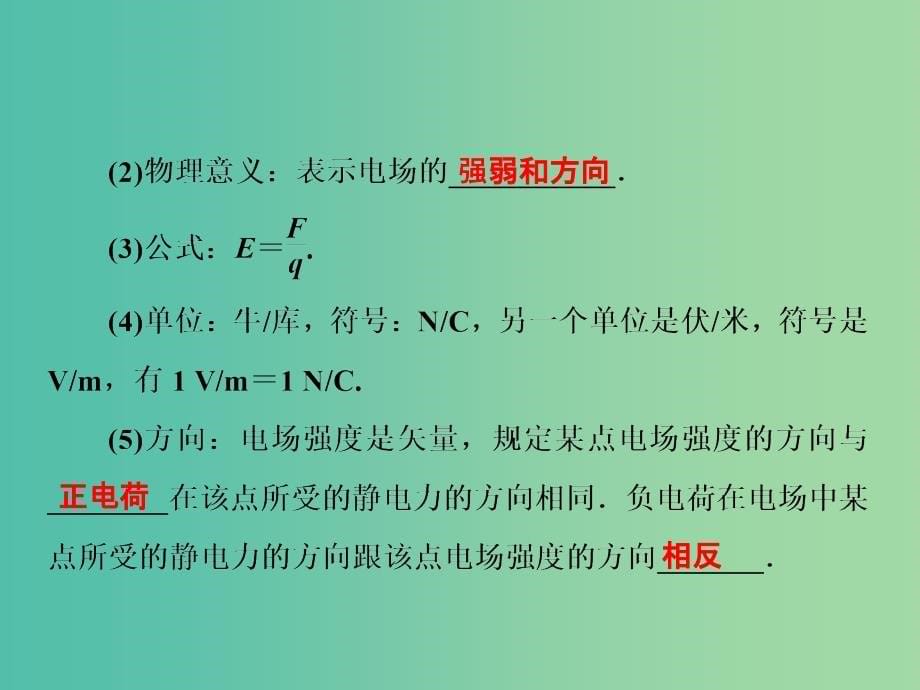 高中物理 1.3 电场强度课件 新人教版选修3-1_第5页