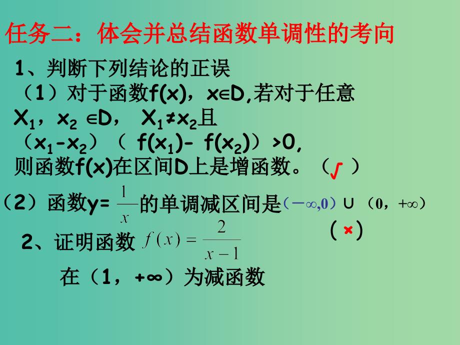 高中数学 1.3.1函数的单调性与最大（小）值（第1课时）课件 新人教a版必修1_第3页