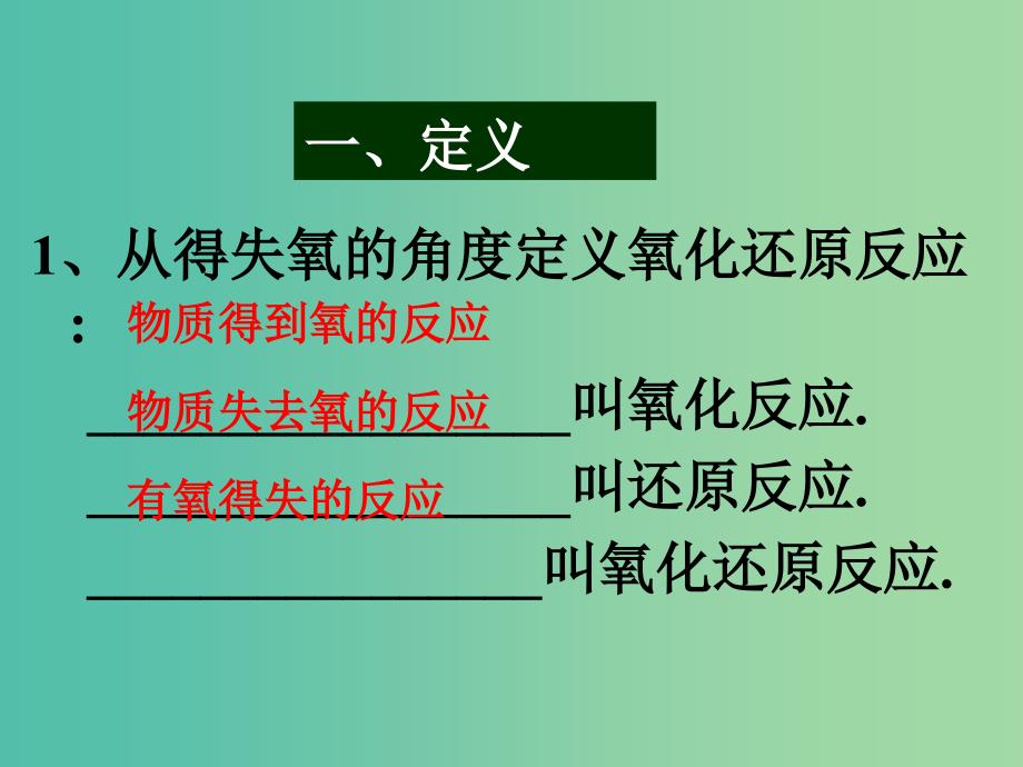 高中化学 2.3氧化还原反应课件1 新人教版必修1_第3页