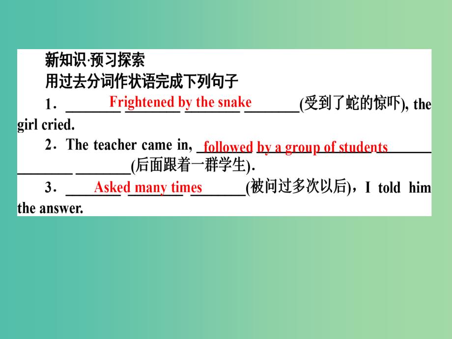 高中英语 4.3 pygmalion section 3 grammar&ampwriting课件 新人教版选修8_第2页