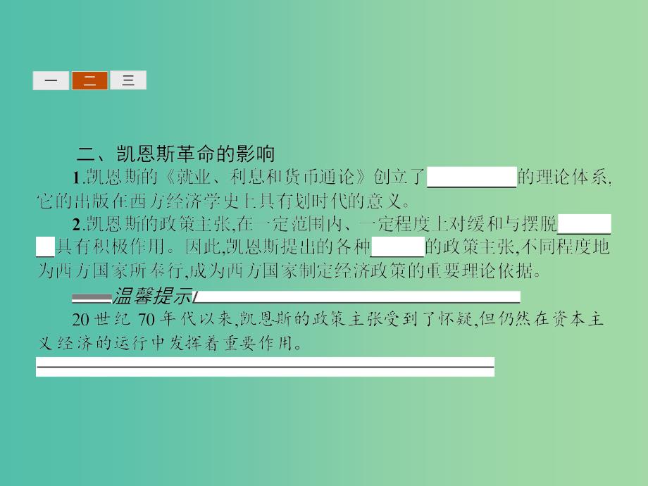 高中政治 3.2凯恩斯革命课件 新人教版选修2_第4页