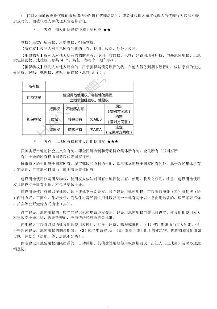 2017一建法规考点总结_第5页