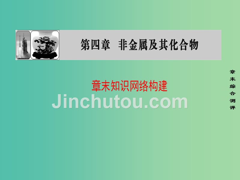 高中化学第4章非金属及其化合物章末知识网络构建课件新人教版_第1页