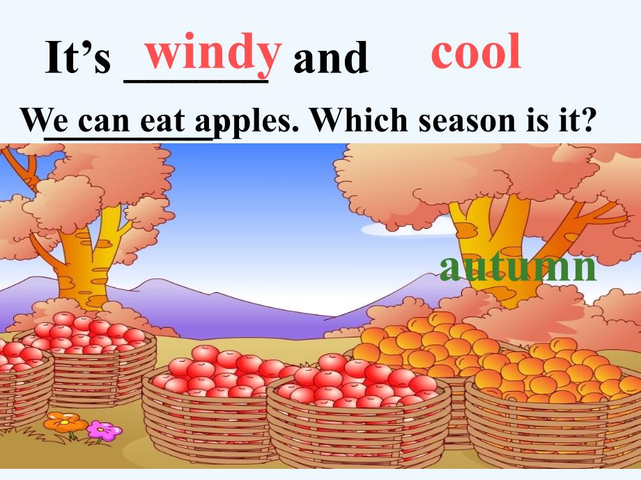 （教育精品）五年级英语下册my favourite season_第4页