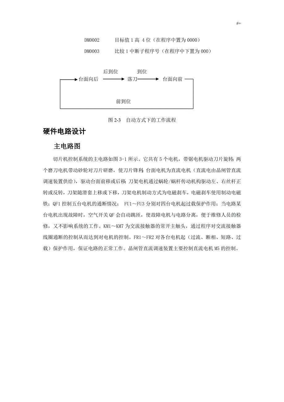 机电控制与可编程序控制器课程规划设计_第4页