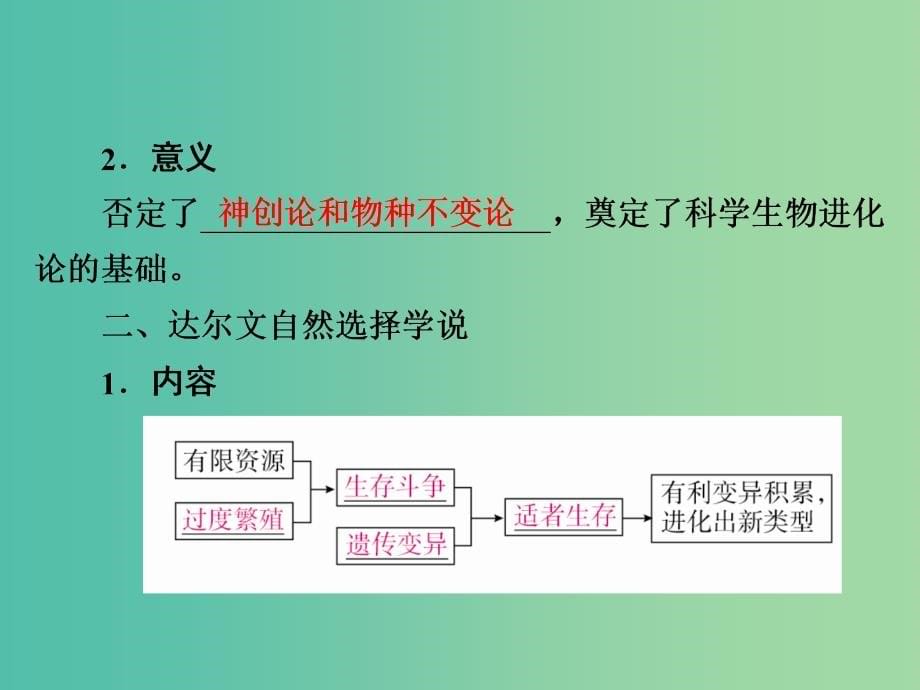 高考生物一轮复习第24讲现代生物进化理论课件_第5页