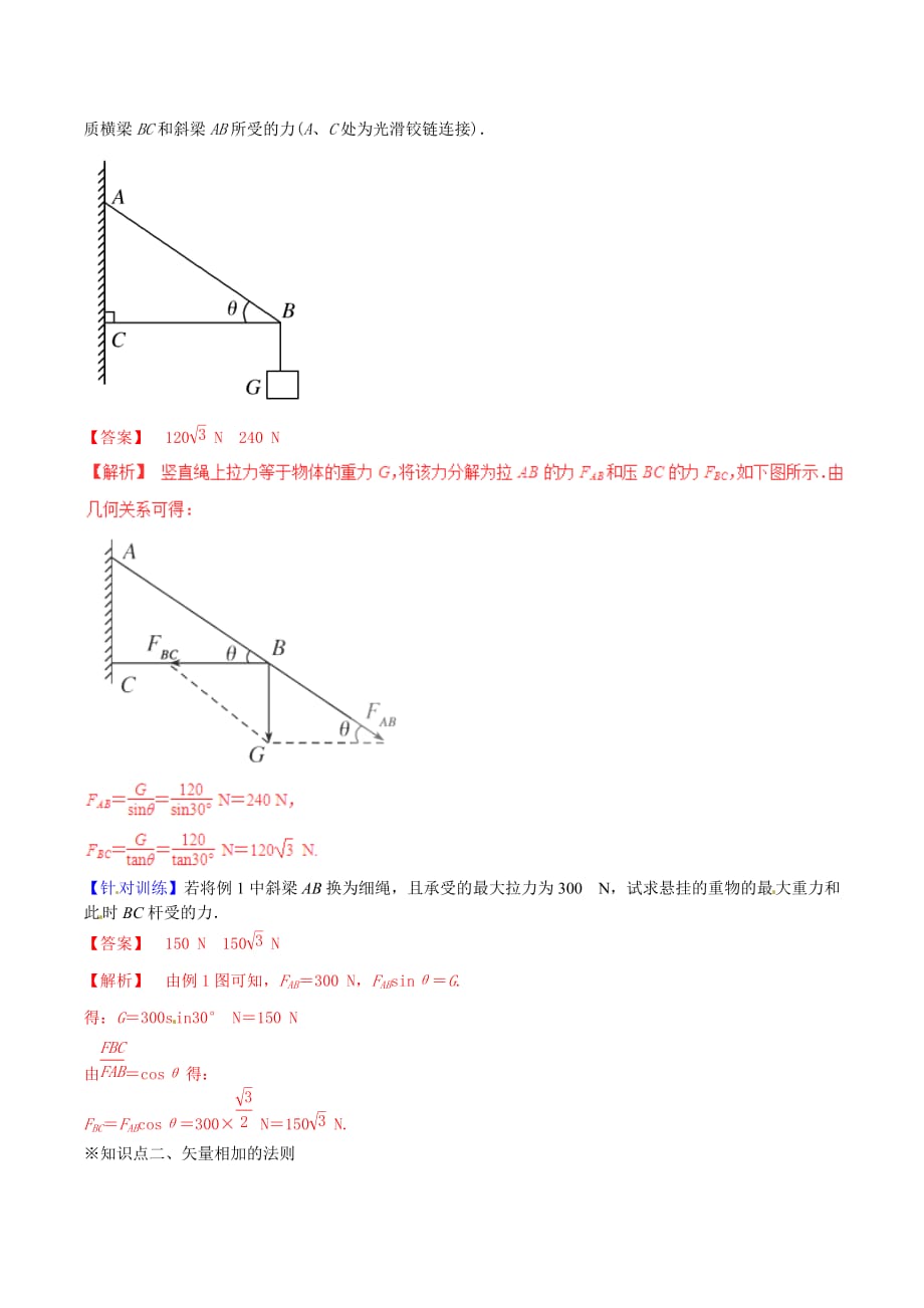 2016_2017学年高中物理专题3.5力的分解讲基础版含解析新人教版必修_第4页