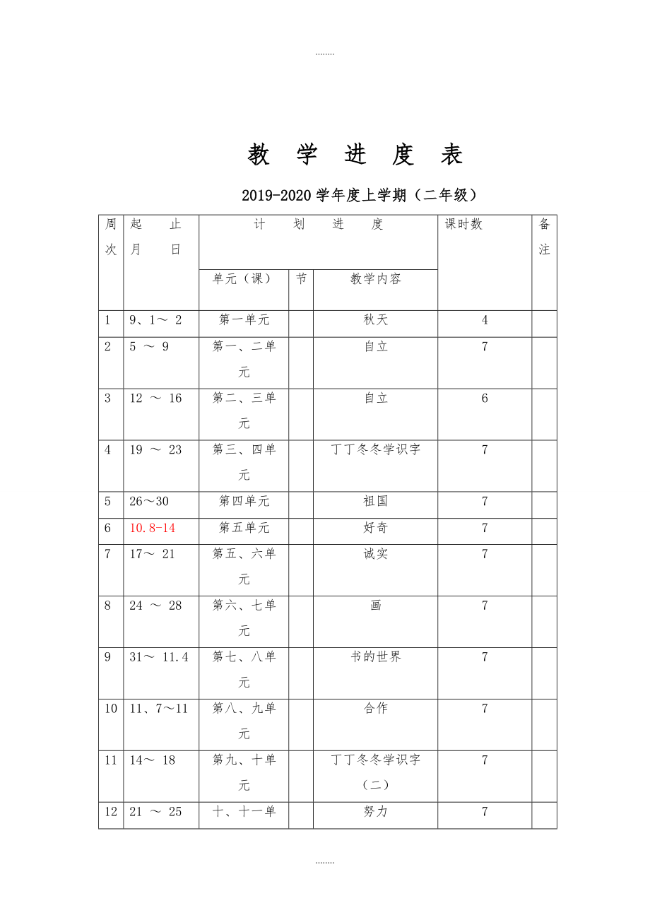 2019-2020学年北师大版语文二年级上册：全册精品教案（207页Word版）_第3页