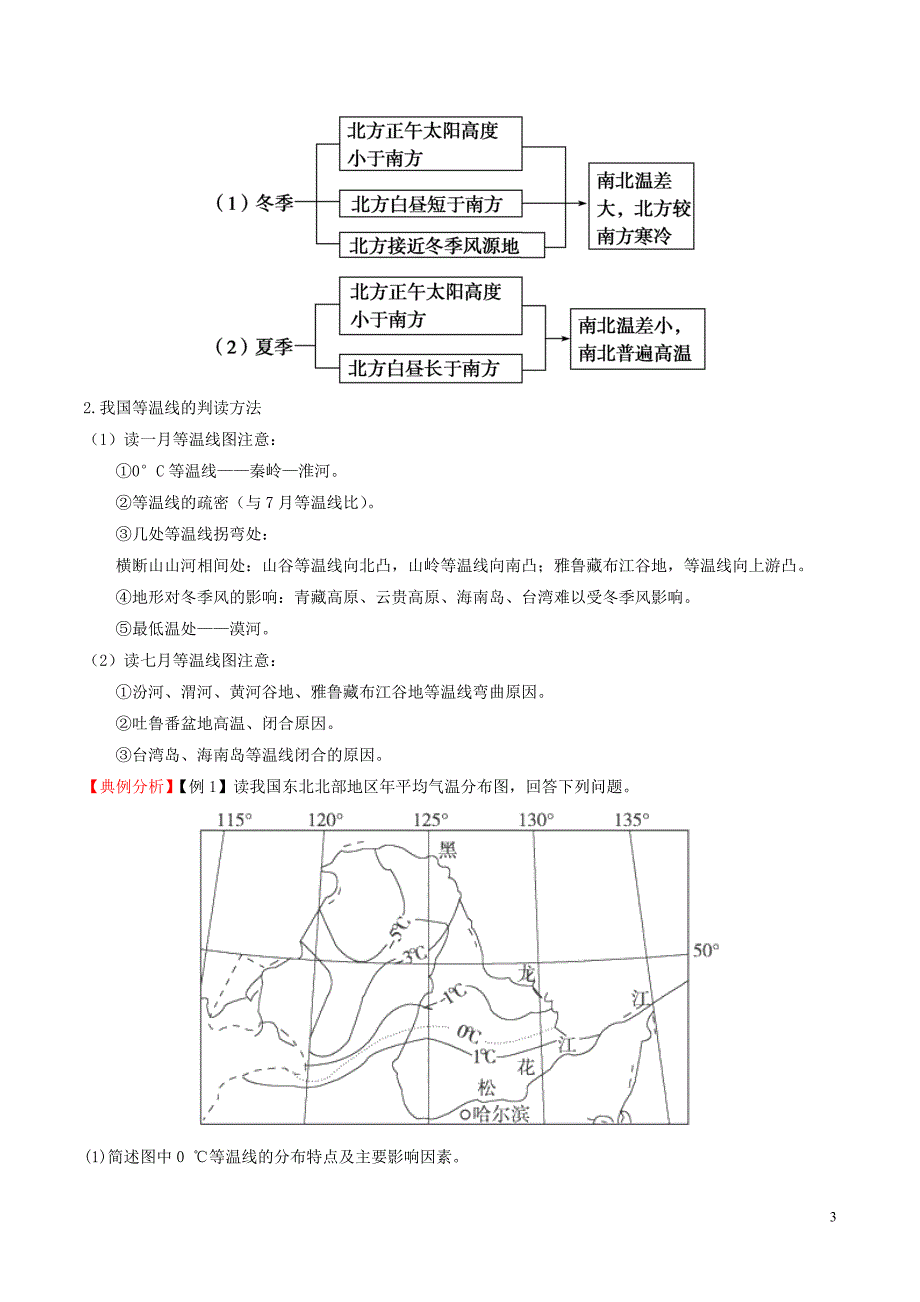 2016-2017学年高中地理 区域地理 专题11 中国的气候（讲）（提升版含解析）新人教版必修3_第3页