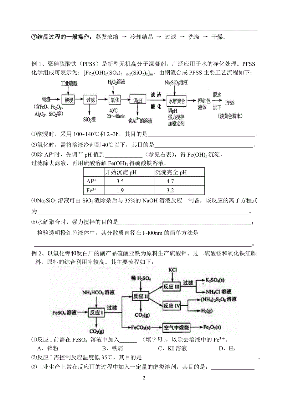 无机化学工艺流程资料_第2页