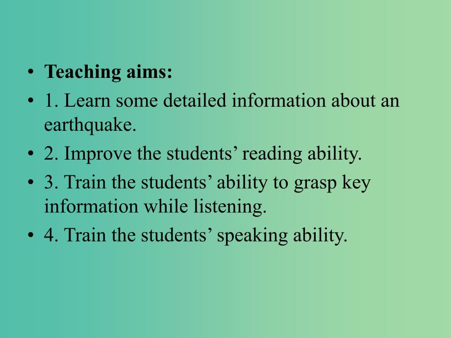 高中英语 unit4 earthquakes reading课件 新人教版必修1_第2页