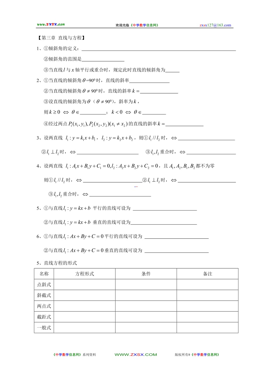 高中数学基本概念默写卷必修二_第4页