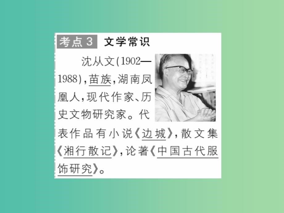 八年级语文下册 第四单元 领略民俗风采 16《云南的歌会》作业课件 （新版）新人教版_第5页