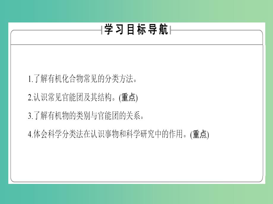 高中化学第1章认识有机化合物第1节有机化合物的分类课件新人教版_第2页