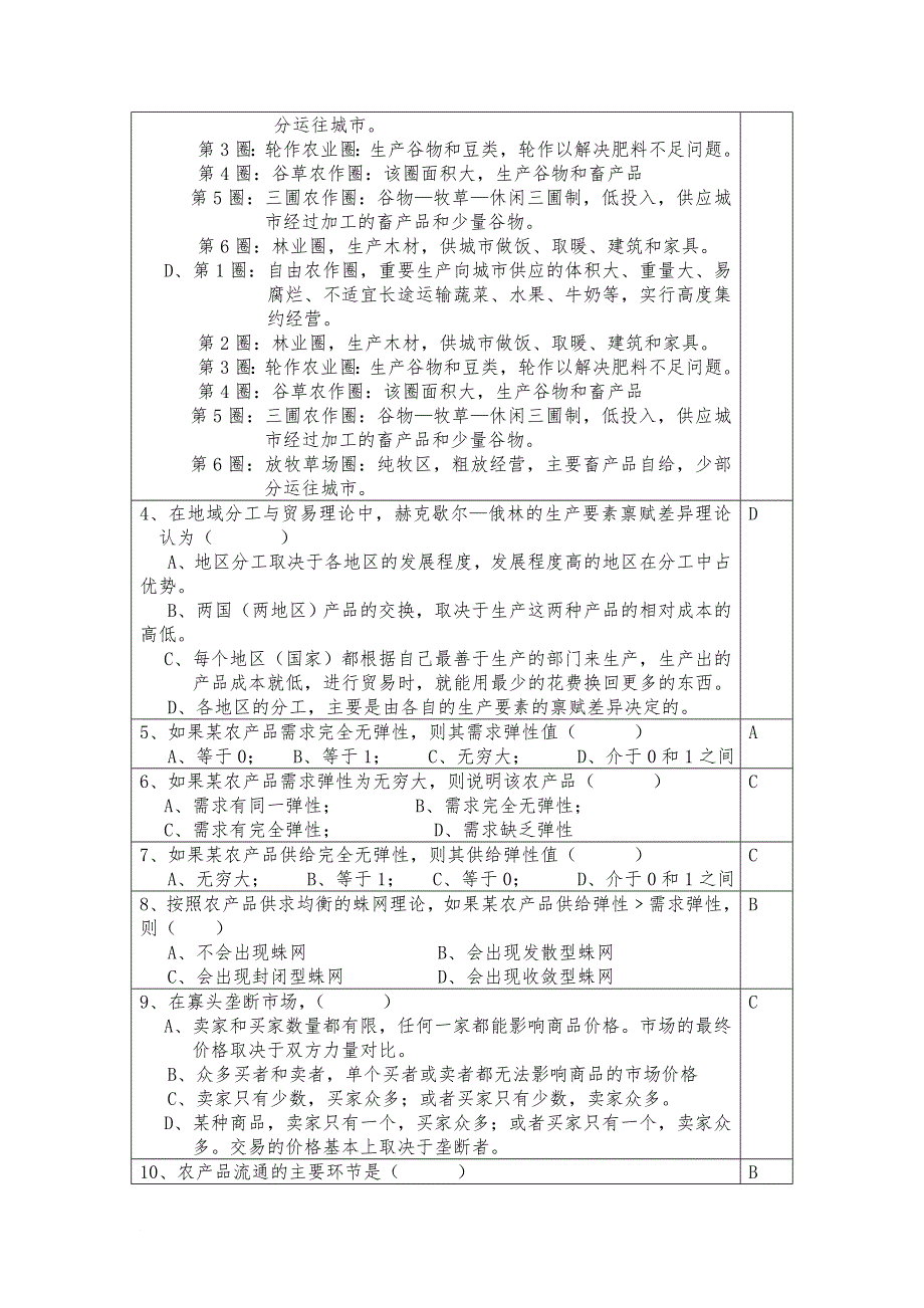 农业经济学模拟试题.doc_第3页