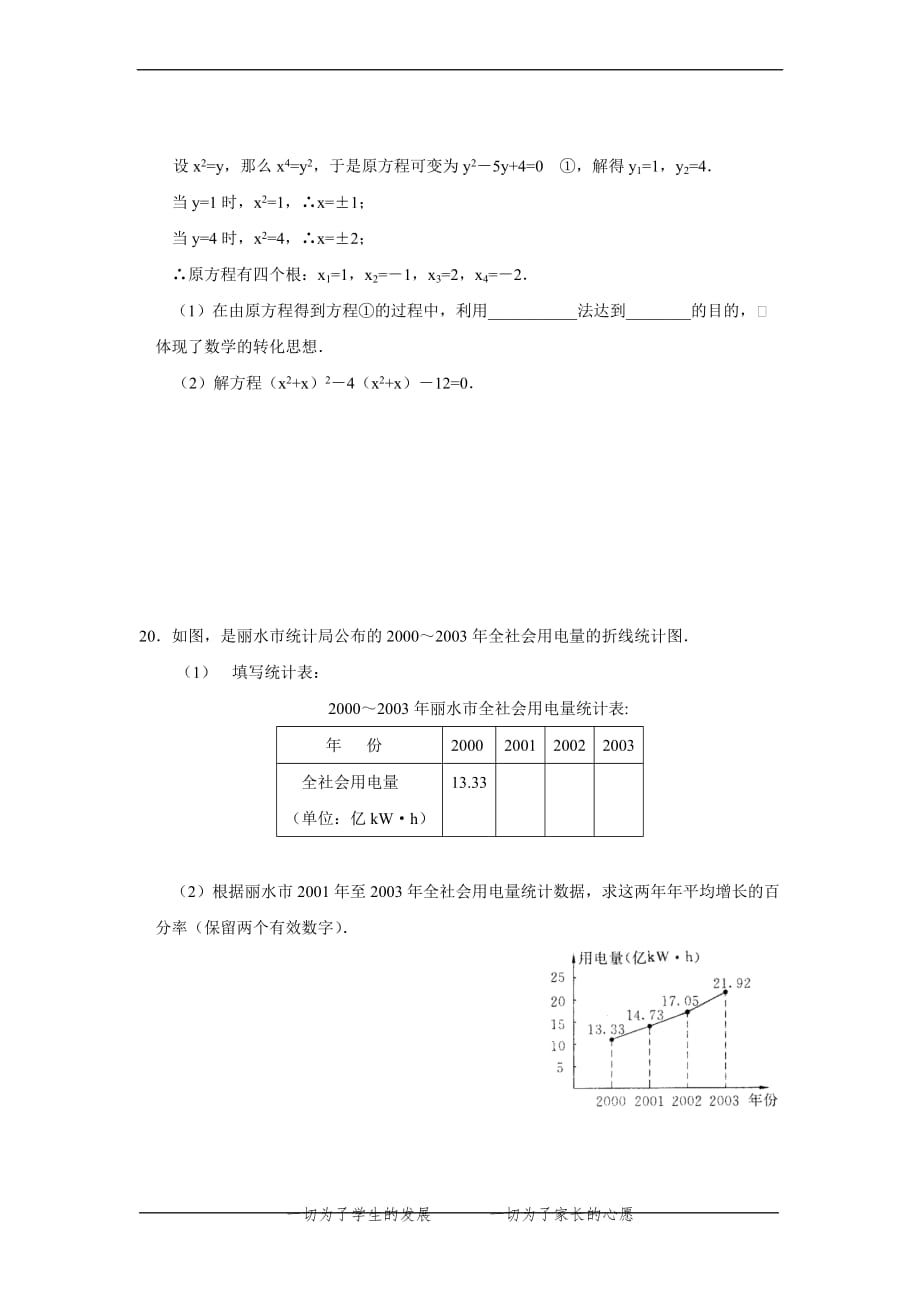 初三数学一元二次方程单元综合测试题(含答案).doc_第3页