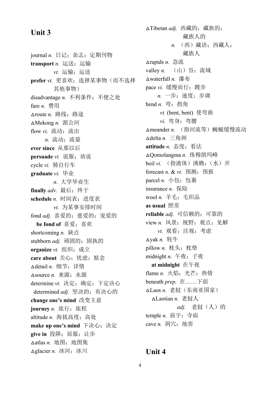 【】高中英语(新课标-人教版)必修一至选修八词汇表.doc_第4页