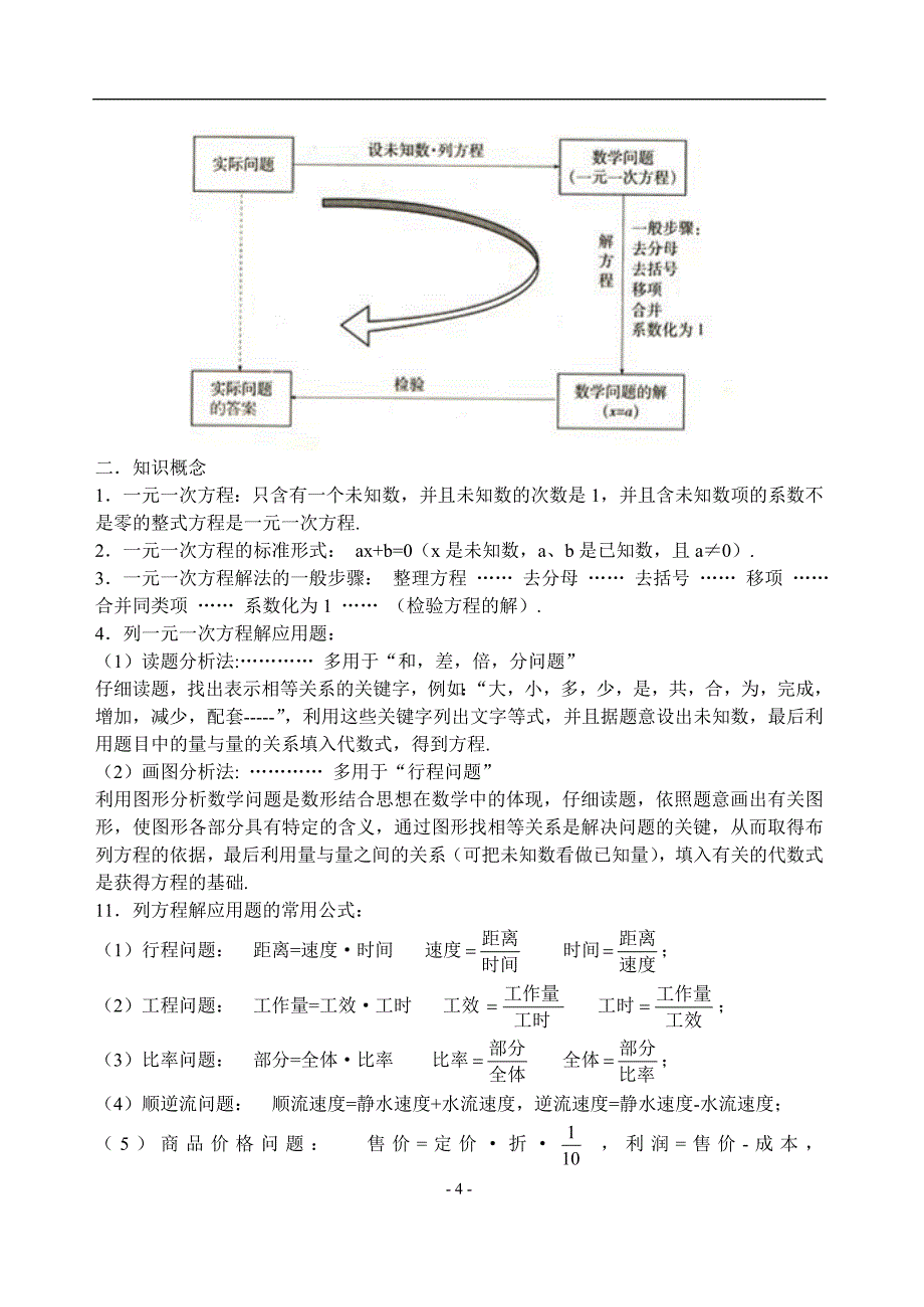 人教版初中数学知识点总结(1)_第4页