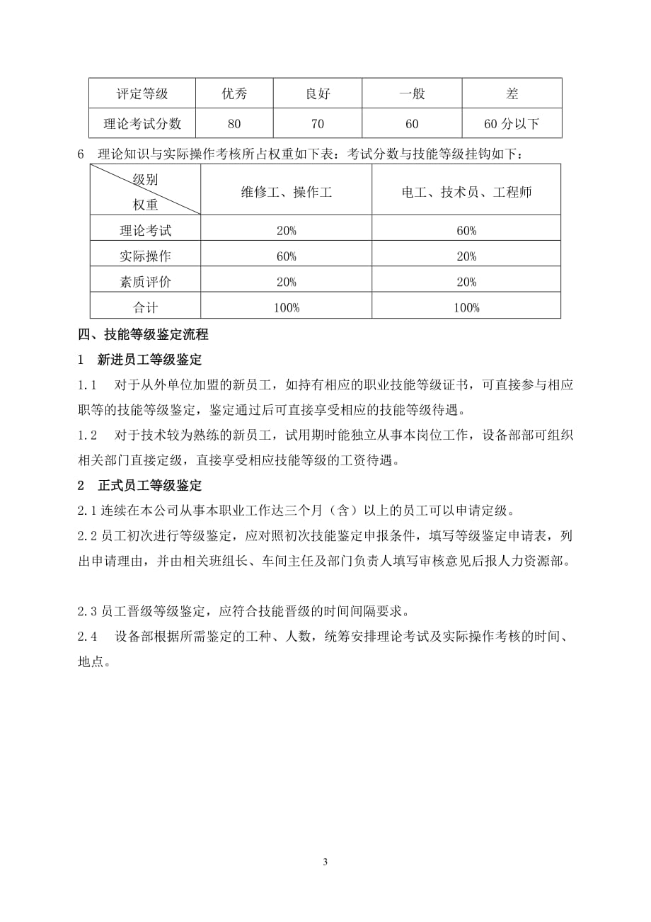 员工技能鉴定管理办法_第3页