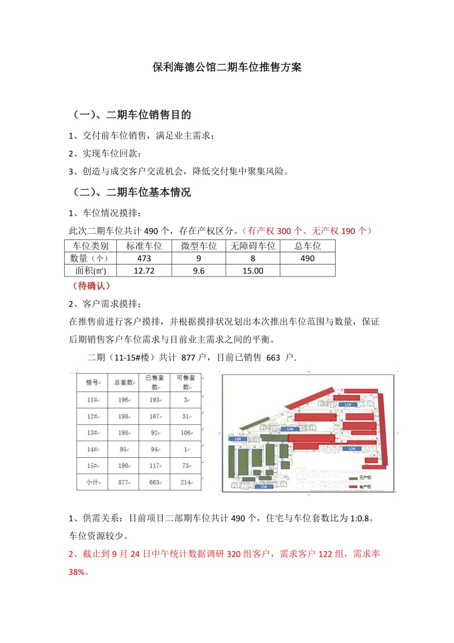 二期车位销售方案.doc_第1页