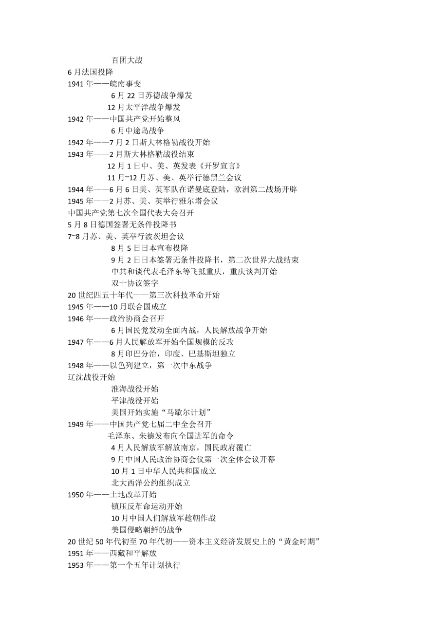 中国历史和世界历史大事年表(高中人教版).doc_第5页