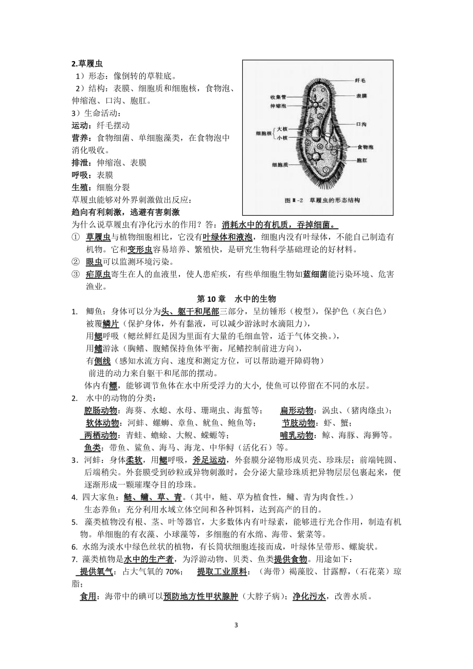 七年级下册苏科新版生物复习提纲.doc_第3页