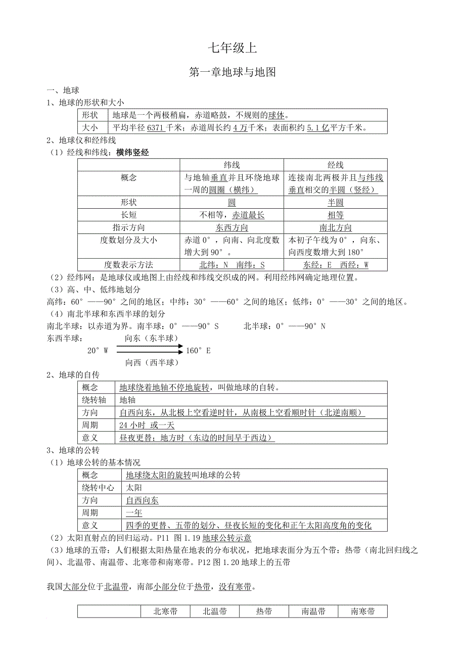 初中地理必考知识点汇总.doc_第1页