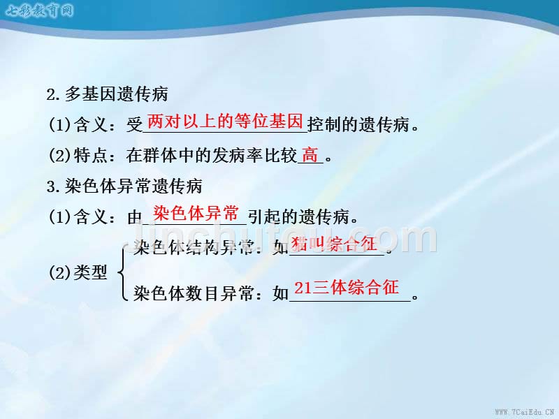 必修223人类遗传病解读12_第4页