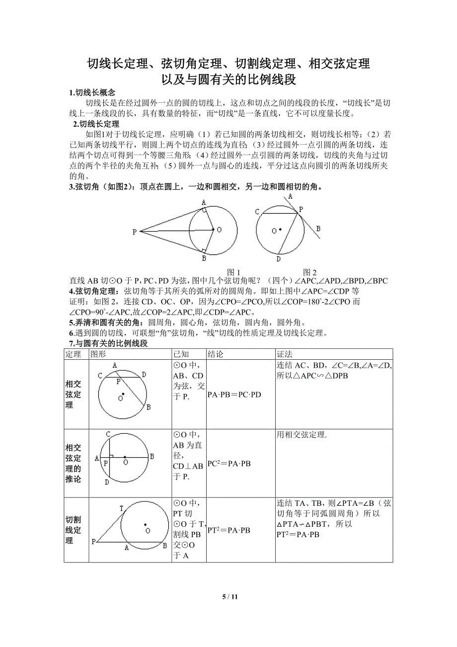 初中圆的定理和公式汇总.doc_第5页