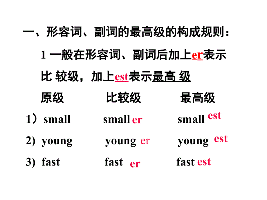 初中比较级和最高级资料_第2页