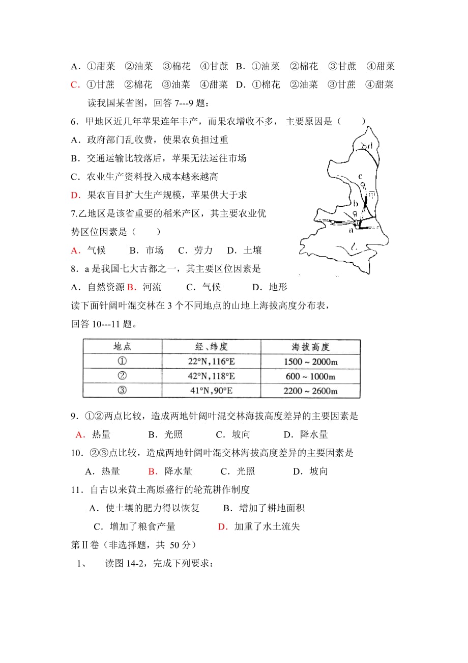 中国农业测试题_第2页