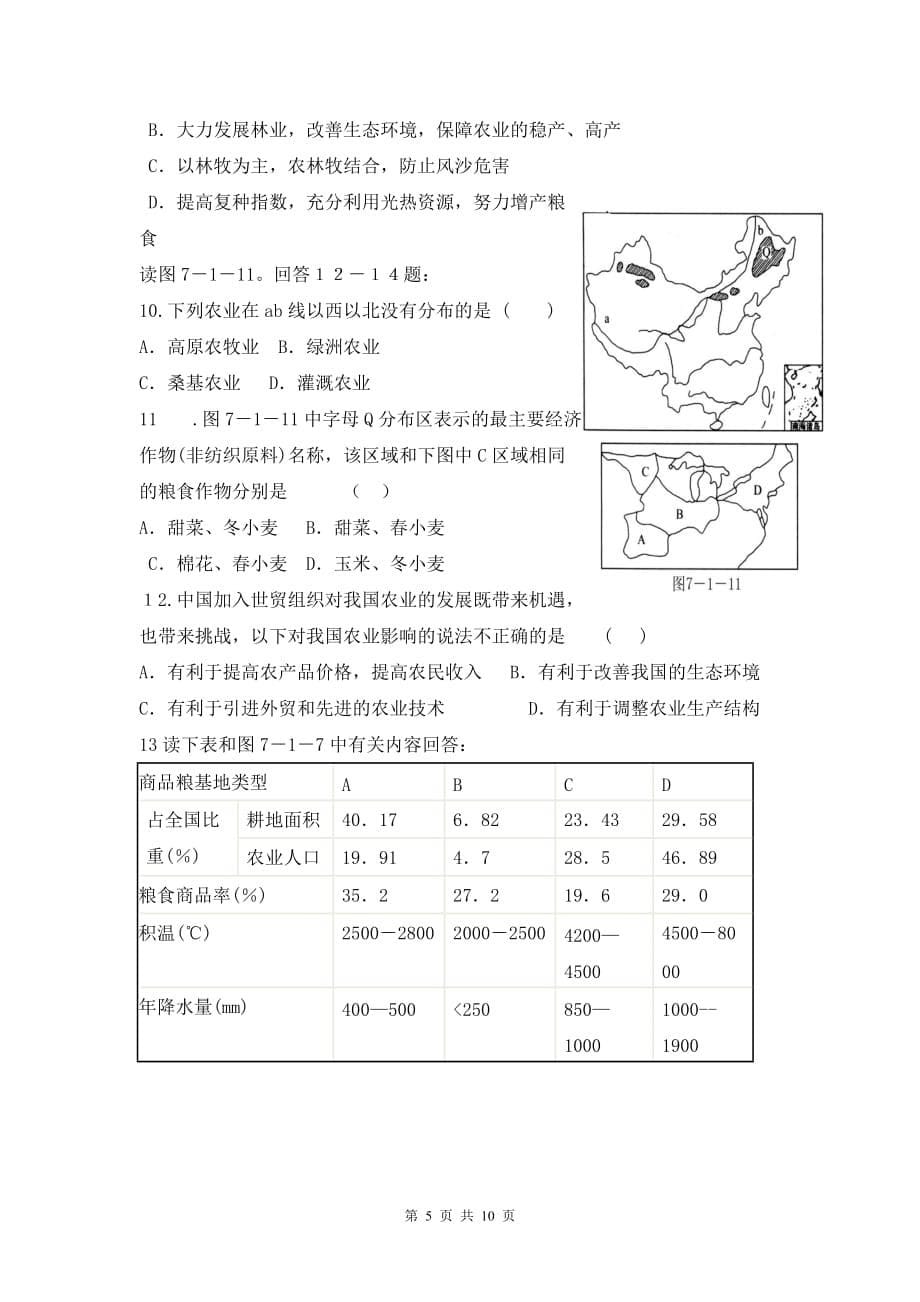 中国农业测试题_第5页