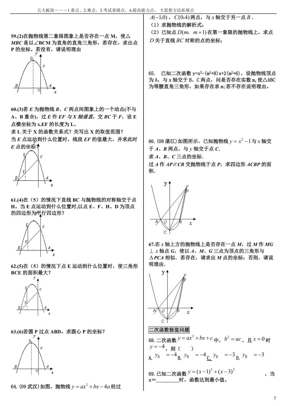 二次函数培优100题突破.doc_第5页