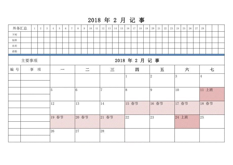 2018年度工作日志记录表资料_第5页