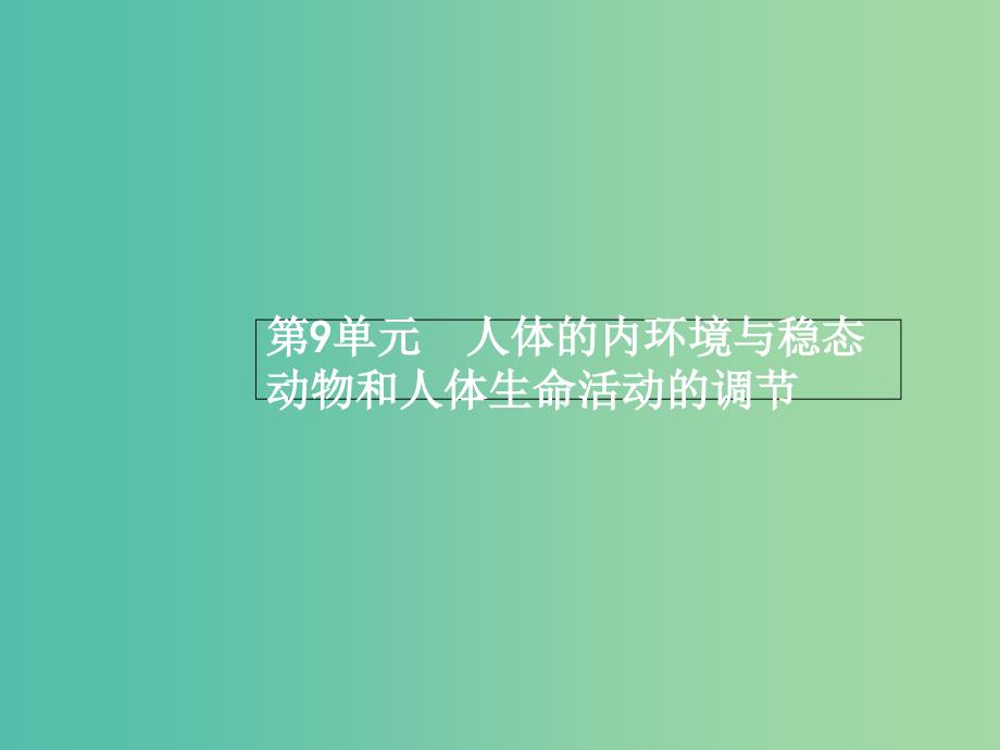 高三生物一轮复习 9.1人体的内环境与稳态课件_第2页