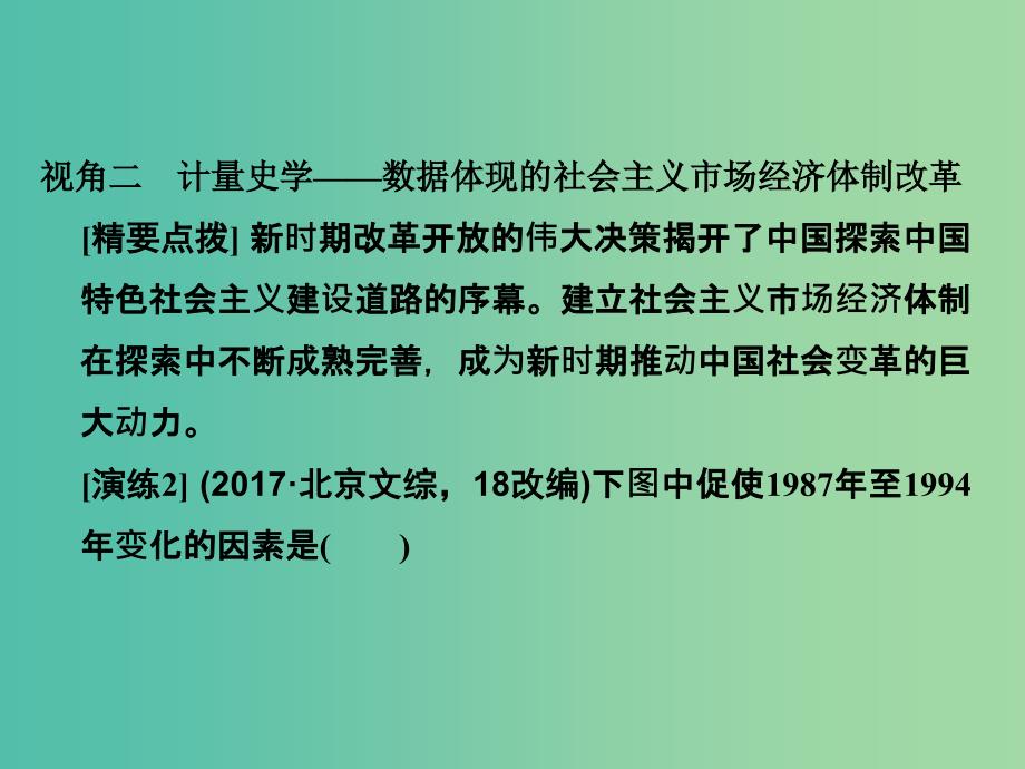 高考历史大一轮复习专题九中国社会主义建设道路的探索专题探究与演练课件_第3页