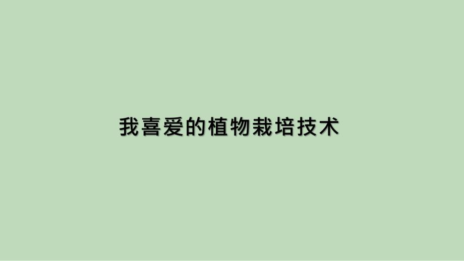 五级综合实践活动课件-我喜爱的植物栽培方式 全国通用(共10张PPT)_第1页