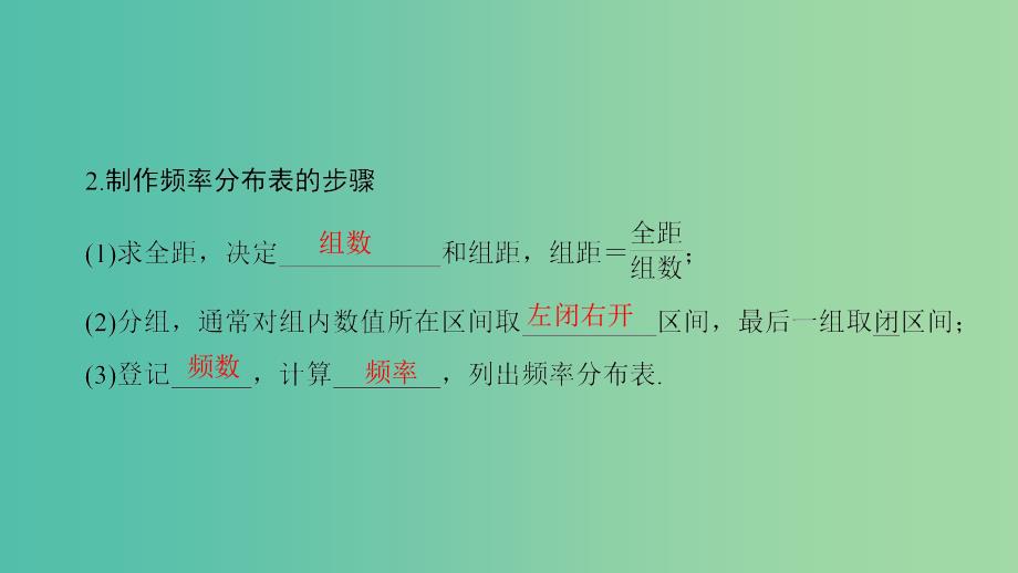 高中数学 第二章 统计 2.2.1 频率分布表 2.2.2 频率分布直方图与折线图课件 苏教版必修3_第4页