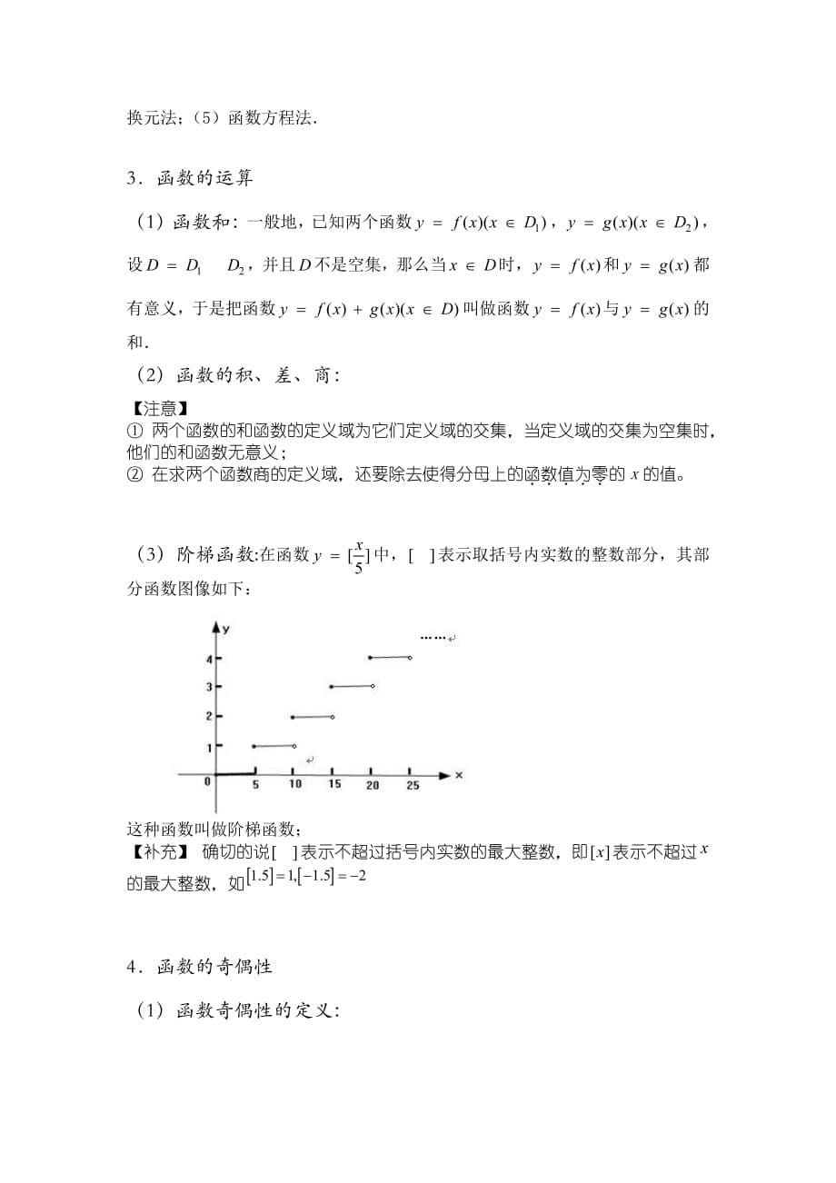 函数知识点整理资料_第5页