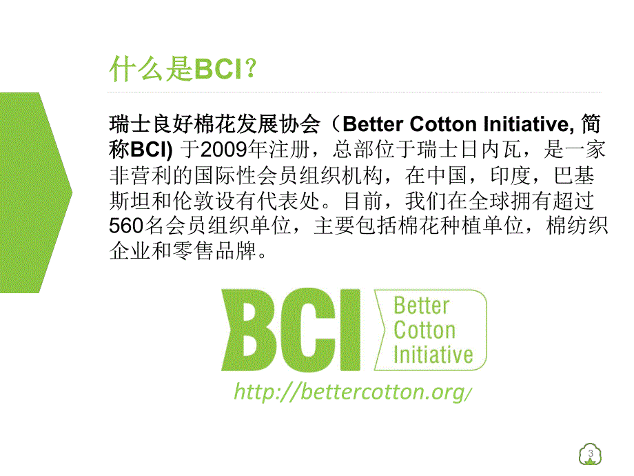 更负责任的棉花种植和采购方式 bci-levis 上海培训 ppt资料_第3页