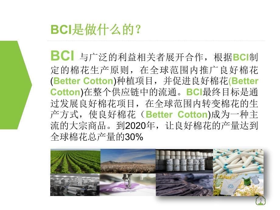 更负责任的棉花种植和采购方式 bci-levis 上海培训 ppt资料_第5页