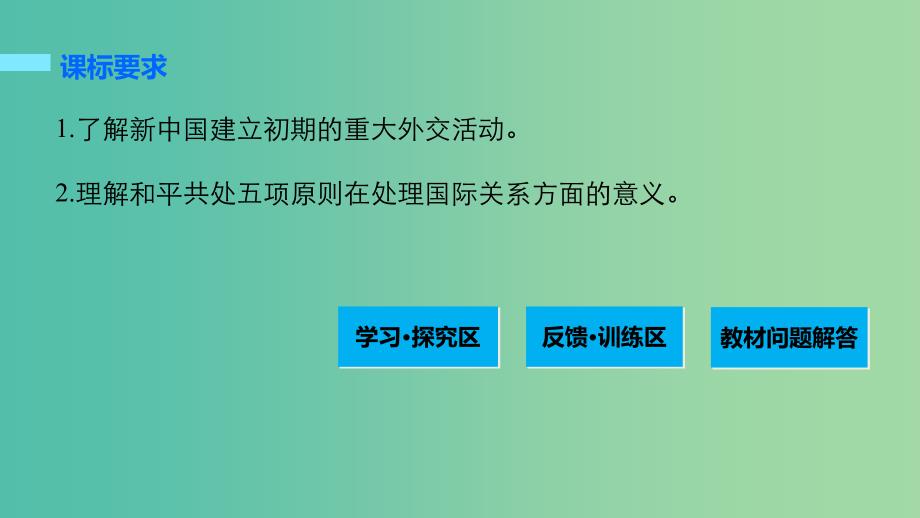 高中历史 第七单元 现代中国的对外关系 29 新中国初期的外交课件 新人教版必修1_第2页