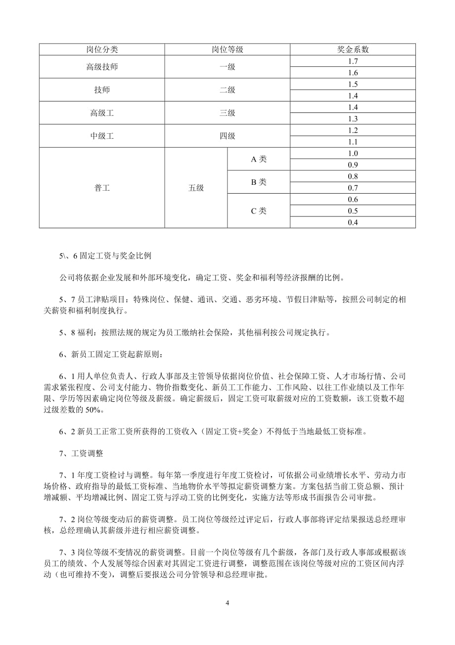 员工岗位等级评定及薪资管理操作指引-明哲培训_第4页