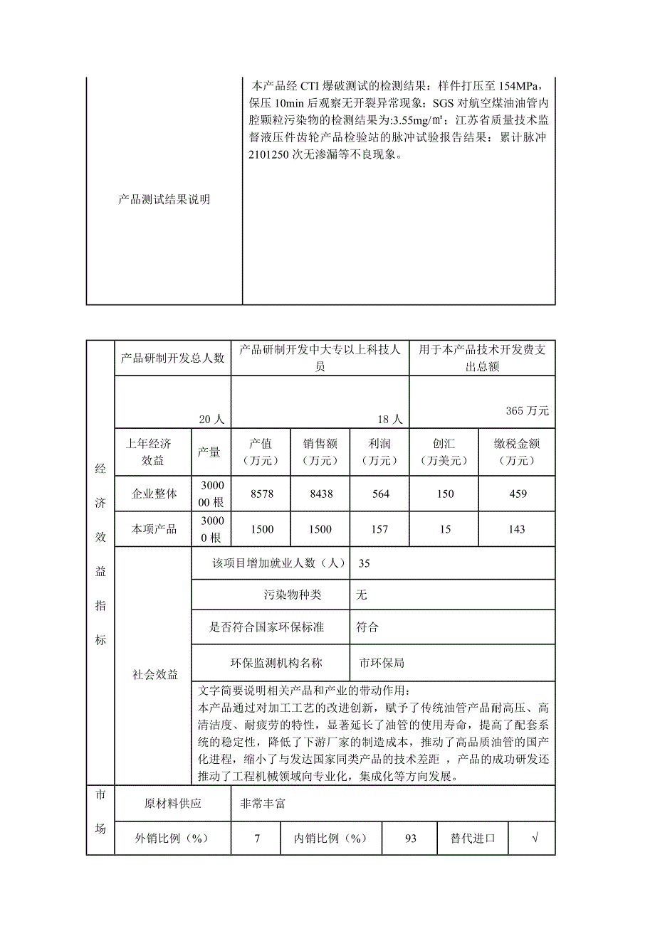 抗蠕变耐高压工程机械用钢制油管-省高新产品申报书_第4页