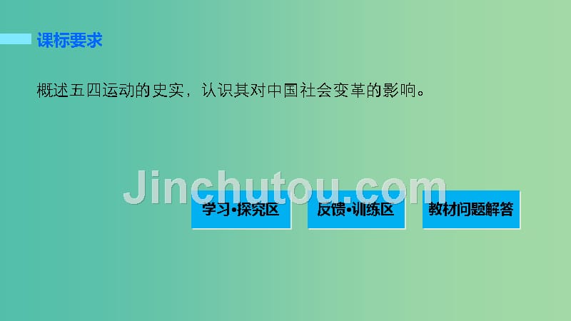 高中历史 第四单元 内忧外患与中华民族的奋起 18 五四爱国运动课件 岳麓版必修1_第2页