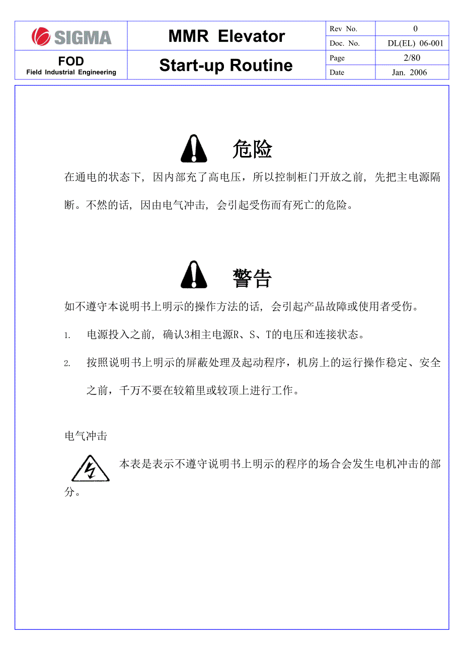 星玛电梯mmr调试手册1资料_第2页