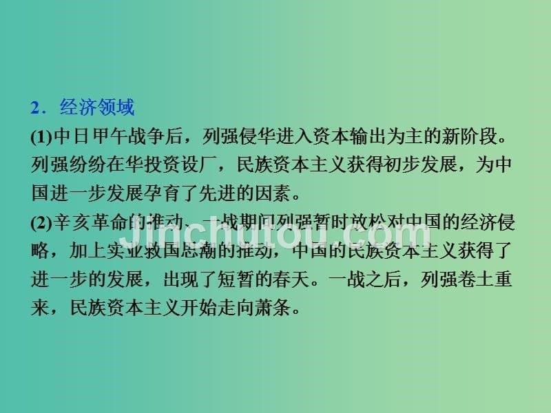 高考历史一轮复习 专题6 近代中国人民的进一步觉醒与探索——中日甲午战争至五四运动前专题整合提升课课件_第5页